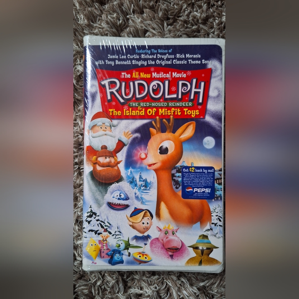 💿3/$20 Rudolph The Red-Nosed Reindeer VHS Still Sealed